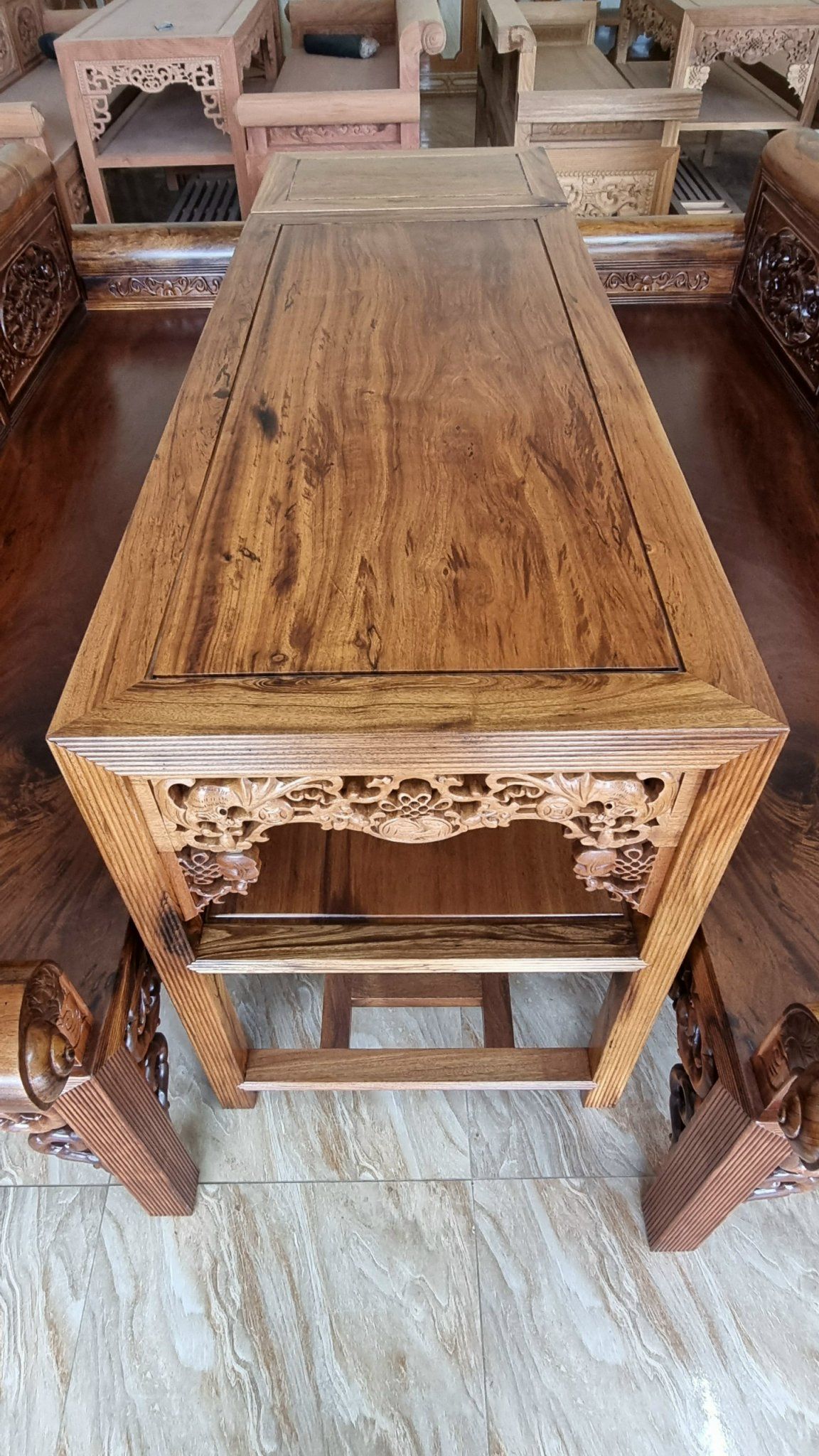 Trường Kỷ Gỗ Gụ Ta Quảng Bình - Đồ Gỗ Trọng Hiếu